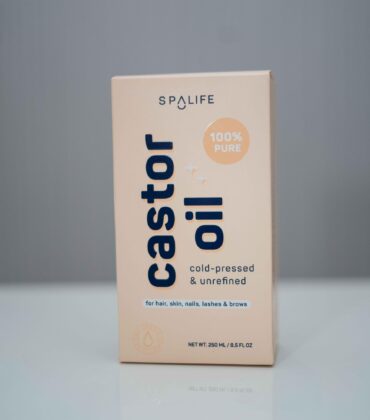 SpaLife 100% Pure Castor Oil – Cold-Pressed & Unrefined (250ml  8.5 fl oz)